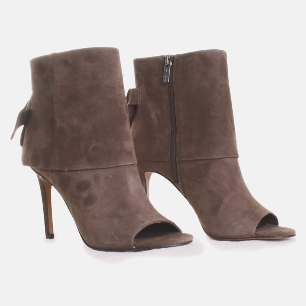 NEW VINCE CAMUTO | $159 Amesha Suede Foldover Heeled Bootie - Picture 3 of 11